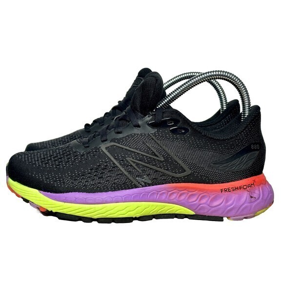 New Balance 880 v12 Fresh Foam X 'Black Green Purple' Running Shoes Size‎ 6 - Picture 1 of 8